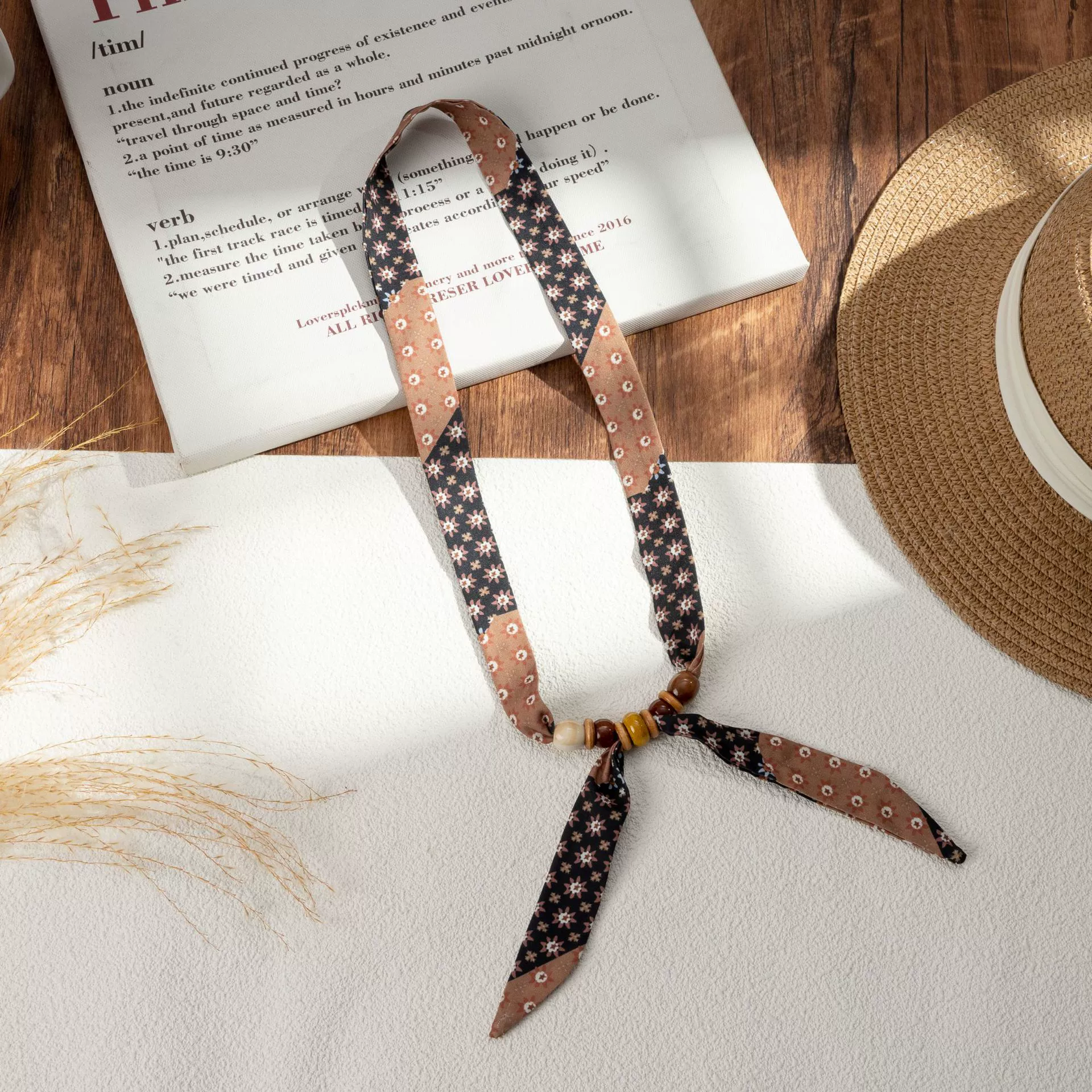 Silk Scarf Hairband (Suhang) long streamer 89×3.8 cm, lightweight gift box option