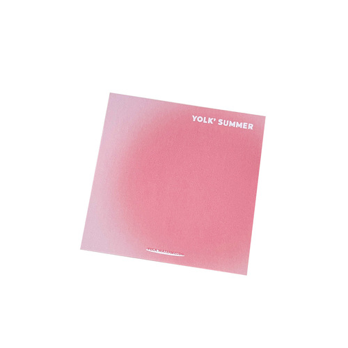 Ins-style summer color yolk light halo adhesive notes simple gradient sticky notes journal paper wholesale