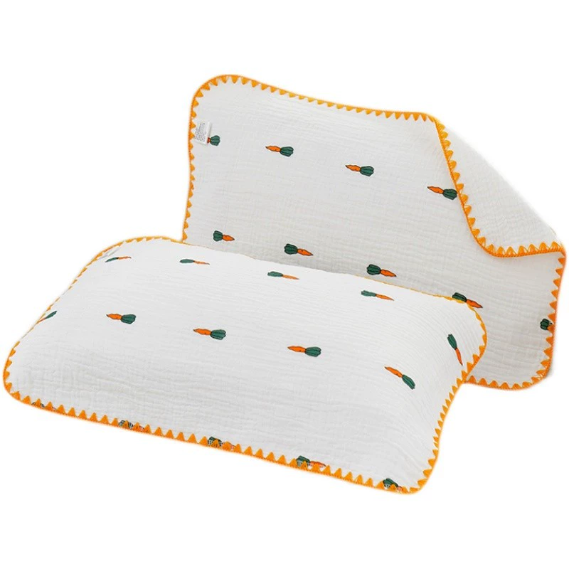 Cotton gauze breathable pillow for kindergarten for students