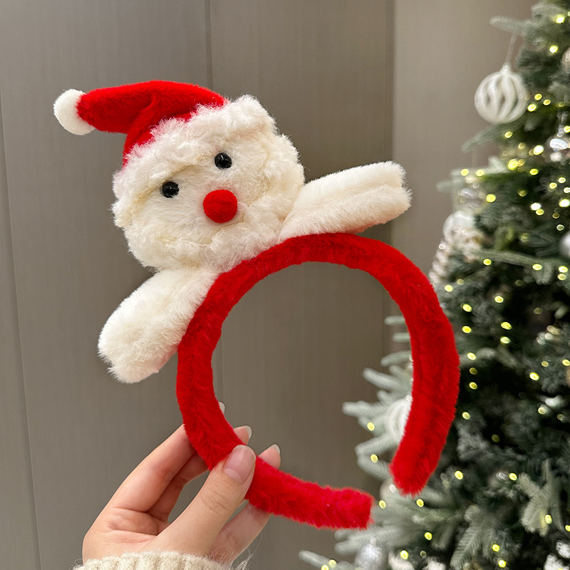 クリスマスの赤いスパンコール鹿の角のカチューシャ|undefined