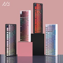 Heijishe H98 メカニカル キーボード 2.4G Bluetooth ワイヤレス/有線ミックス ライト ホットスワップ可能 ホーム ビジネス周辺機器 - 3 モード