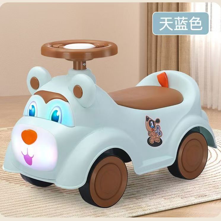 Patina infantil patina de equilibrio de cuatro ruedas patina de bebé no volcado patina de niños y niñas 1 - 3 años de edad