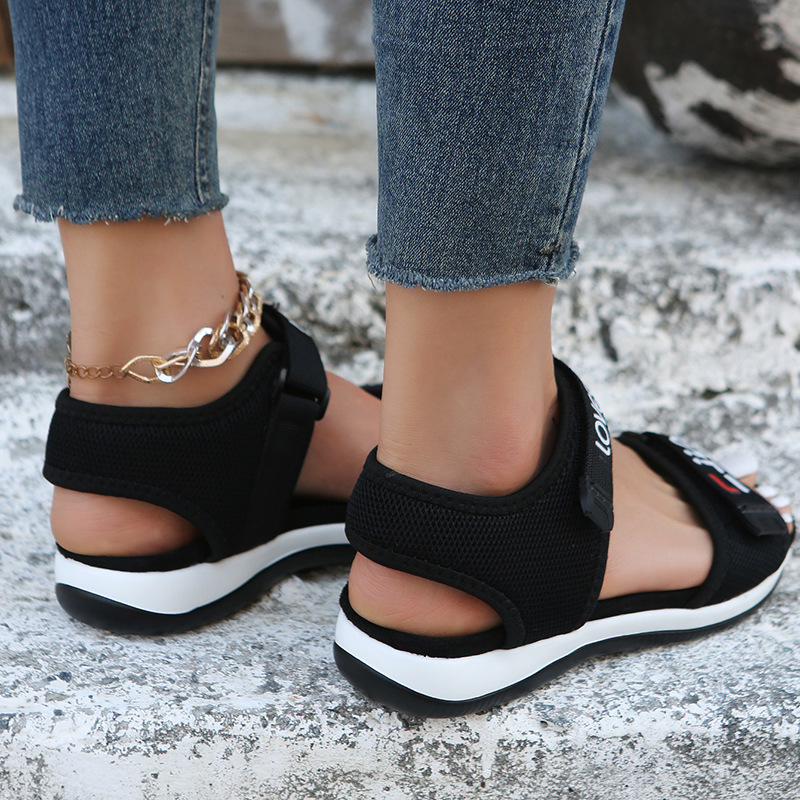 Women's Comfort Wedge Sandals – Adjustable Velcro Strap, Lightweight Cushioned Sole, Non-Slip Design For Walking, Beach & Casual Wear_voghion.com