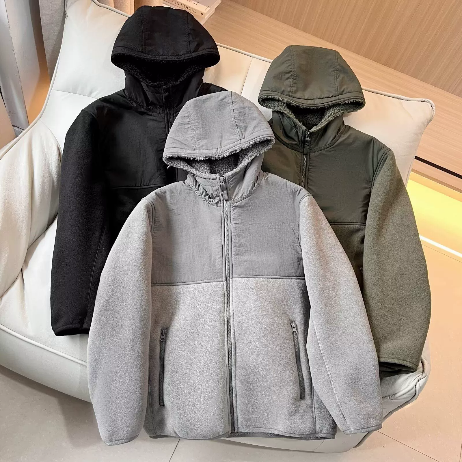 Мужская и женская одежда ветрозащитный бархатный куртка с капюшоном куртка с длинными рукавами повседневная теплая бархатная куртка