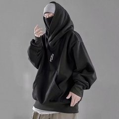 欧米のレトロな帽子の高襟のパーカーの男性の春と秋のゆったりした高街のヒップホップのパーカーの上着の潮833