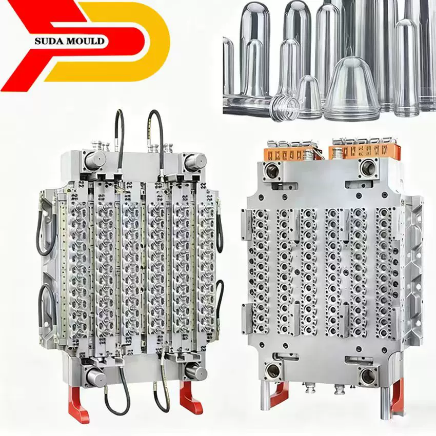 72腔食品级pet矿泉水瓶管胚注塑模具饮用水瓶瓶胚模具源头工厂