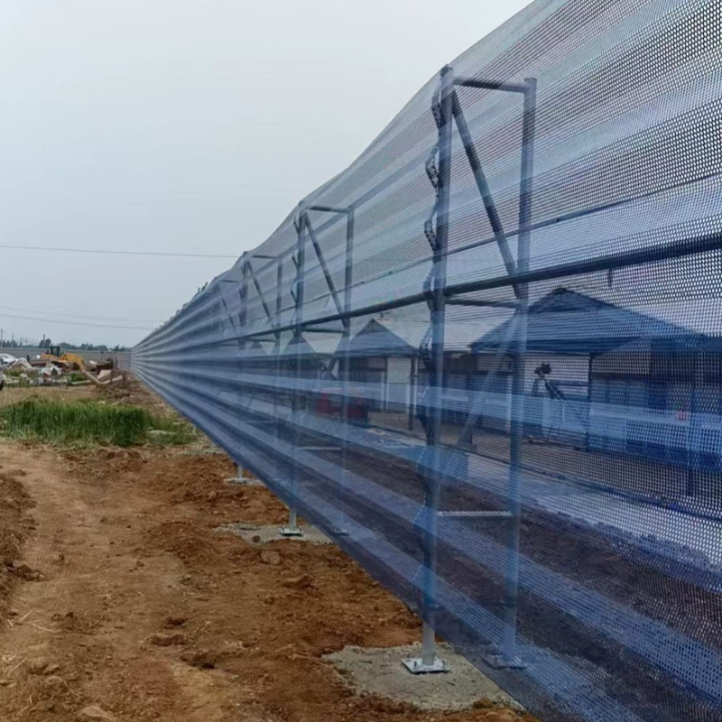 Металлическая оцинкованная сетка для защиты от ветра и пыли на угольном складе, ветрозащитная сетка для электростанции, угольный склад, песчаное поле, портовая металлическая защита от ветра и пыли.
