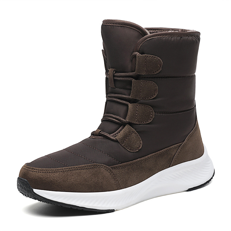 Botas de algodón de invierno para mujeres al aire libre más vello grueso calentamiento botas de nieve de comercio exterior zapatos de mujer de tamaño grande image 39