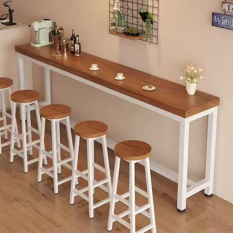 Table and Chair Set for Outdoor Cafes, Indoor and Outdoor Leisure Bars, Waterproof and Sun-Resistant Balcony Luxury Simple Long Table Table and Chair Set for Outdoor Cafes, Indoor and Outdoor Leisure Bars, Waterproof and Sun-Resistant Balcony Luxury Simple Long Table