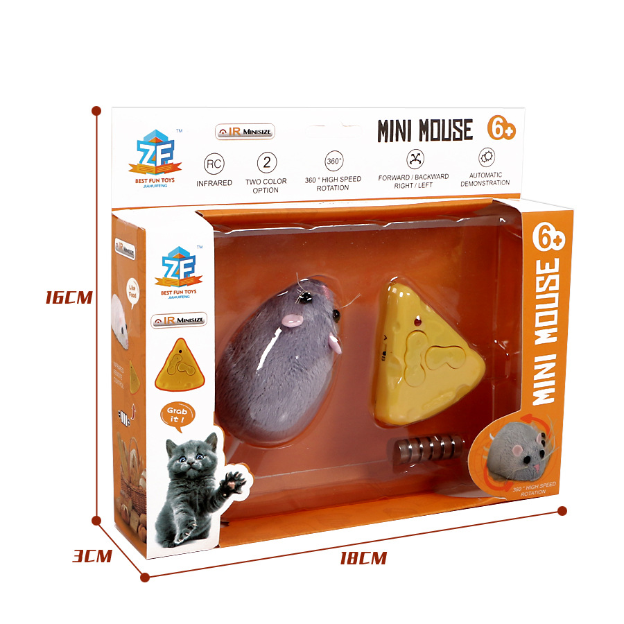 Simulación transfronteriza de infrarrojos eléctrico de control remoto de simulación de juguete de inducción ratón araña Cobra parodia truco de juguete