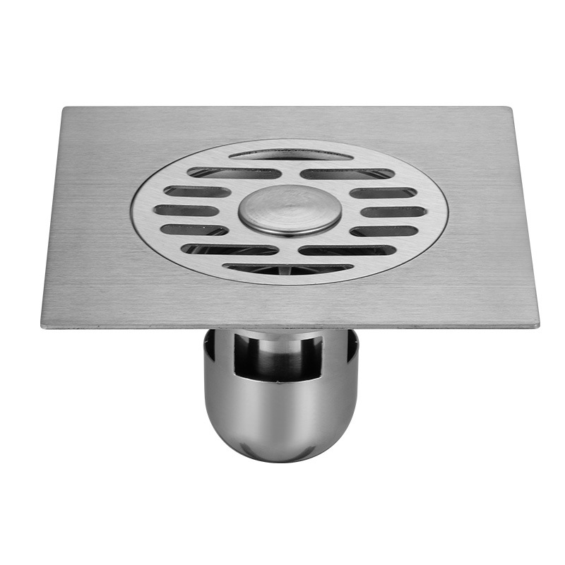 Desagüe de piso de acero inoxidable de 5 pulgadas engrosado 15CM ducha Desagüe de piso de gran desplazamiento DN110 Hotel ingeniería Desagüe de piso