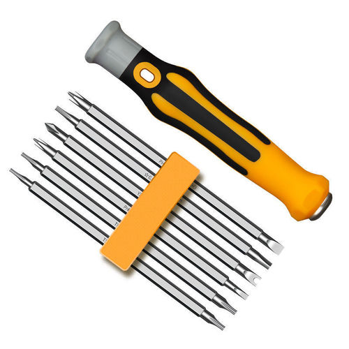 7-in-1 Screwdriver Set Combination Head Rosewood Precision Home Repair Disassembly Tool Cross and Multi-function Pliers