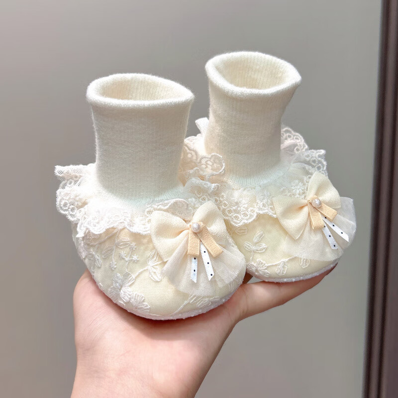Zapatos para bebés, calcetines de primavera y otoño, calcetines para bebés, calcetines antideslizantes para niños, calcetines cálidos para princesas de 0 a junio