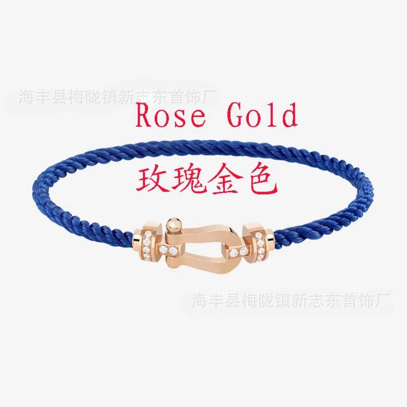 中号马蹄扣费雷德红绳手链情侣款男女本命年转运精工钢丝DIY手绳|undefined
