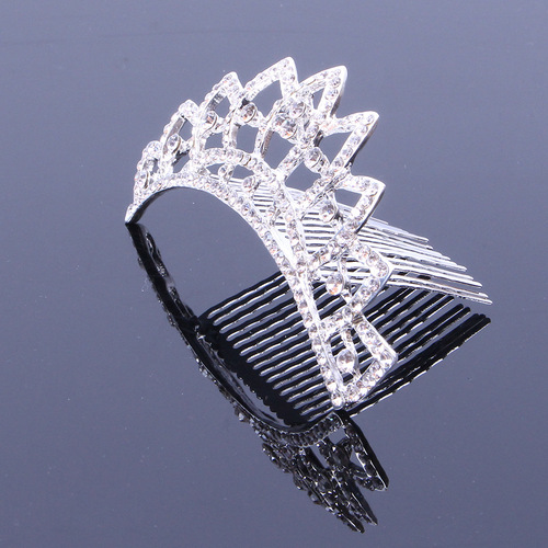 Crown Adult Bride Princess Crown Rhinestone Hair Accessories Hair Comb Wedding Movie Photoshoot Wedding Dress Performance Costume Hair Comb