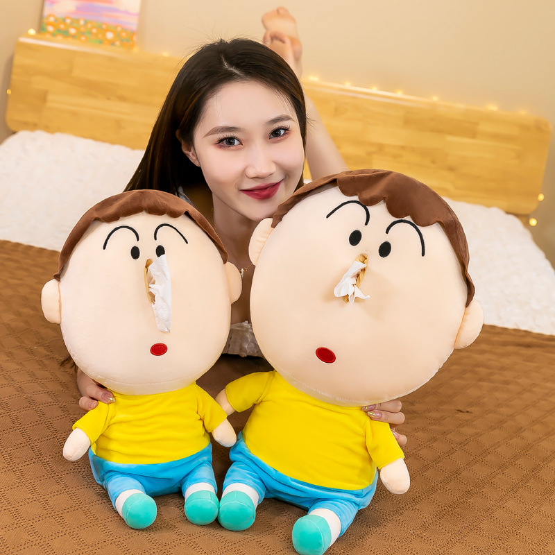 A Dai pendant paper pumping box plush toys cute doll machine Cartoon Doll cross-border foreign trade company event gifts