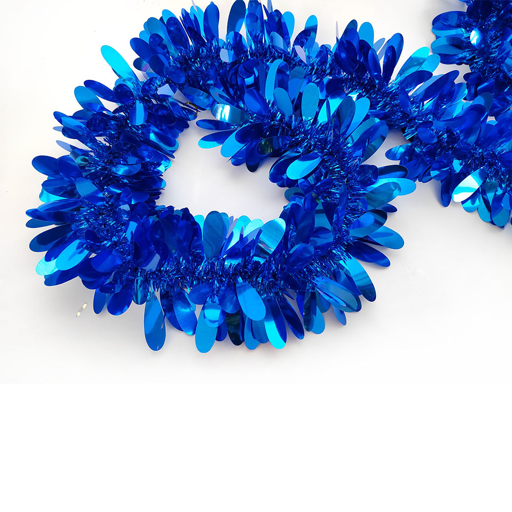 Navidad decoración colorida gota de agua tira de color fiesta de cumpleaños boda escena escalera barandilla decoración arreglo lana tira