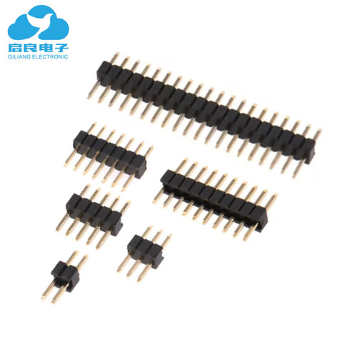 2.0 pin header connector 2.0MM single row straight pin 1P-40P straight plug PCB board to board connector environmentally friendly