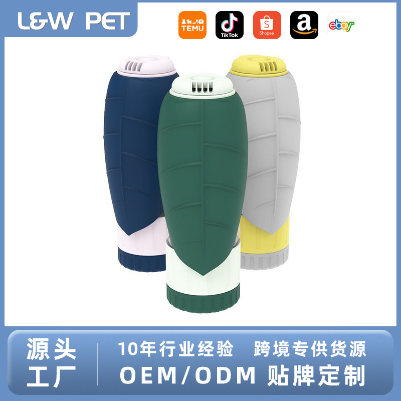 Transfronterizos al por mayor mascotas acompañadas tazas de agua para perros al aire libre portátiles multifuncionales de silicona de silicona para perros suministros de tazas de agua