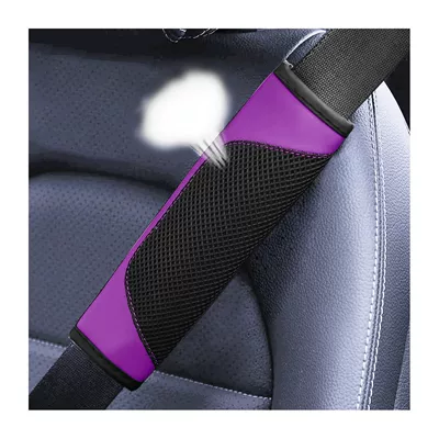 Comfortable Seat Belt Protective Cover – Seat belt shoulder pad - purple-2175