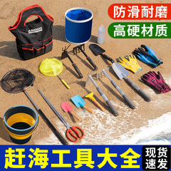 Ari Shield の大人用ツールと装備、海辺の砂掘りとカニ捕りのアーティファクト、子供用ビーチ装備のフルセットを発送します。
