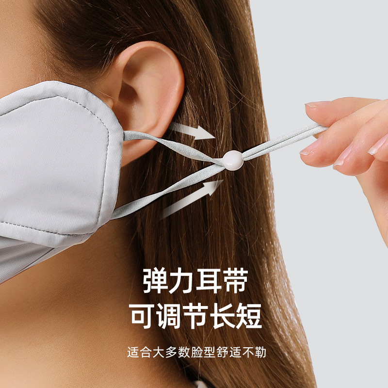 厂家直销护眼角遮阳防紫外线蕉下同款透气防晒口罩冰丝口罩批发