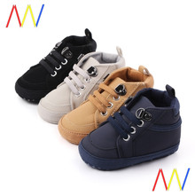 Baby Toddler Shoes Boy Newborn Infant Leather Boys Walker跨