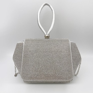 New Cross-Border E-Commerce A-Grade Rhinestone Evening Bag Special-Shaped Evening Bag Nightclub Flashing Handbag