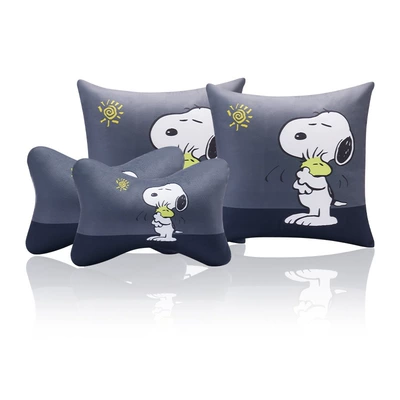 Headrest – cartoon pillow quilt - four-piece-sun-dog-pillow-set-2-headrest-2-pillow