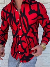 Q 91511 3D Printed Slim Long-sleeve 3D ӡ����������羳