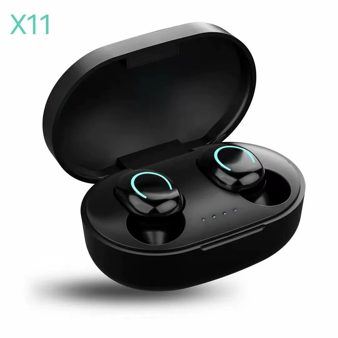 Беспроводные наушники X12, Bluetooth true-wireless, компактный кейс для зарядки с LED