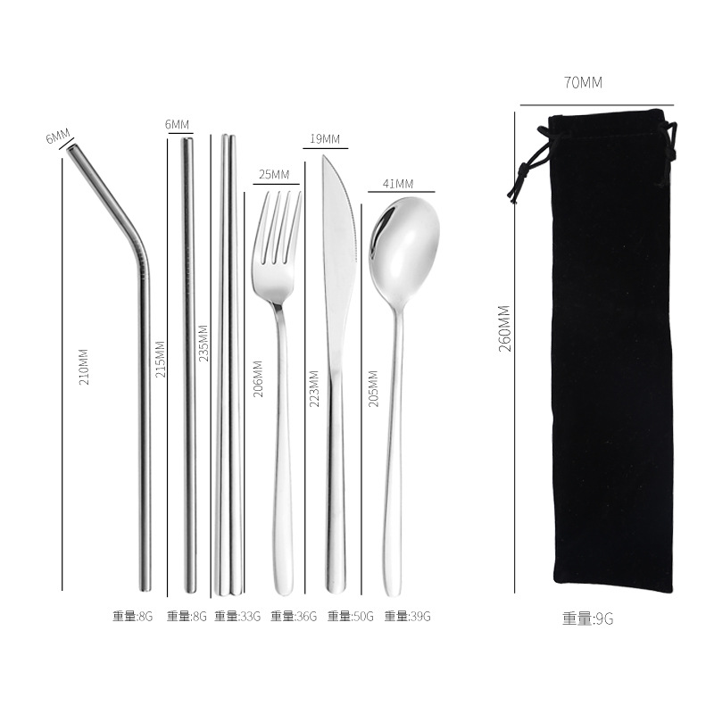 실버 세트 + 블랙 가방