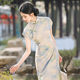 Daily Long Modified Cheongsam 2023 New Young Girl's Retro Slim-Fit High-End Elegant Clothes Spring and Summer