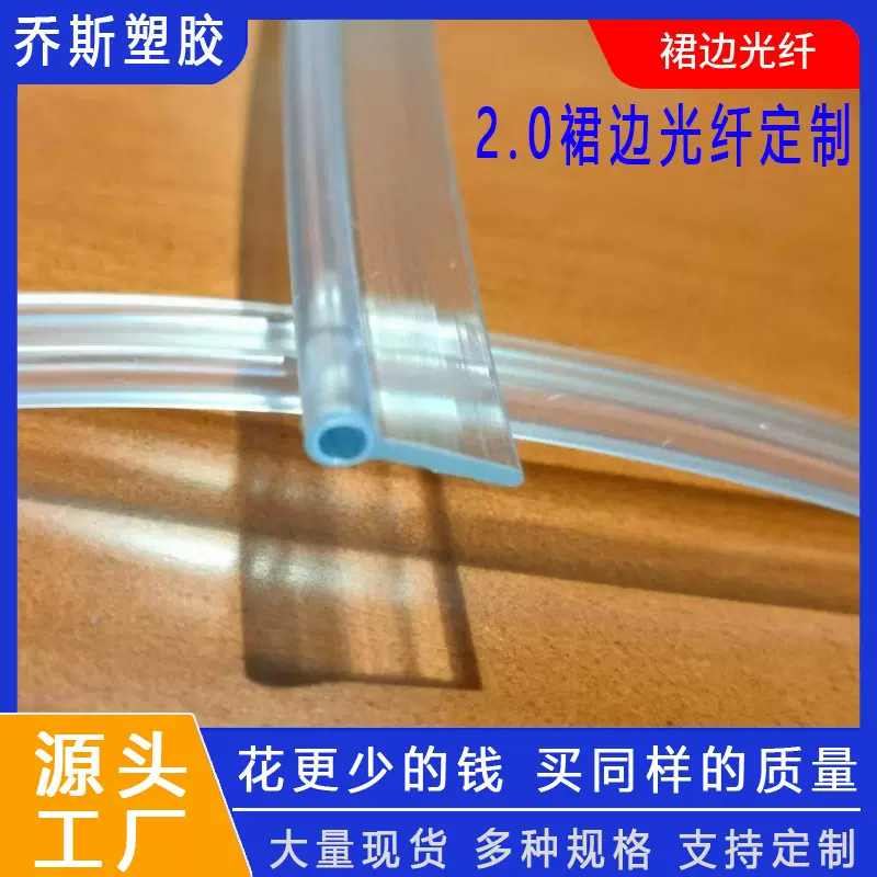氛围灯导光光纤2.5MM裙边一体光纤中控汽车氛围灯光纤汽车氛围灯