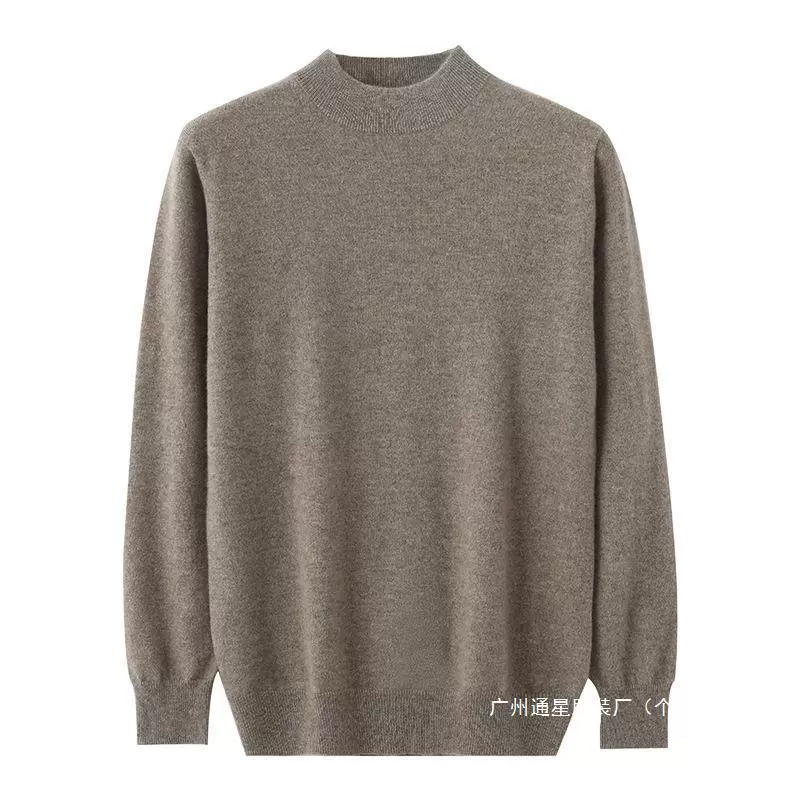 Knitted woolen cashmere demi-season sweater