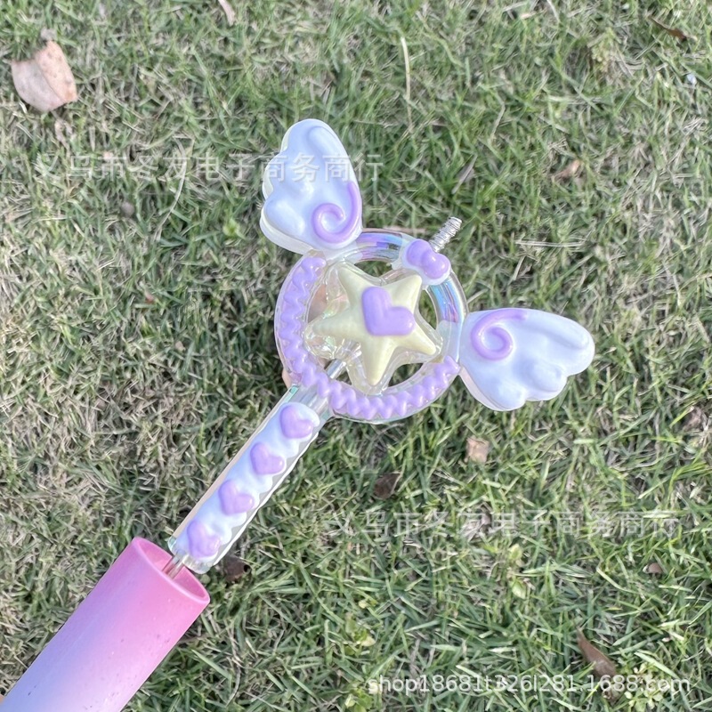 アンドロメダ魔法棒両面異形手絵珠diy携帯チェーンキーホルダービーズアクセサリー材料|undefined