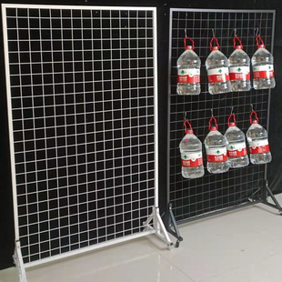 Street Stall Shelves, Iron Floor-Standing Movable, City Jewelry Works Display, Stall Storage Grids, Display Racks