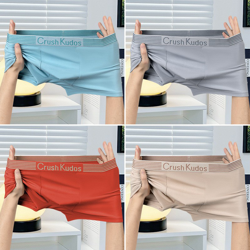 Verano nuevo estilo ropa interior para hombres moda ropa interior simple de cintura media para hombres malla transpirable cómodo entrepierna para hombres bóxer para hombres