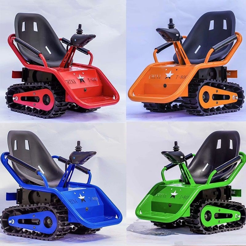 Children's Electric Tracked Tank, Beach Buggy, Four-Wheel Off-Road Kart, Entertainment Children's Toy, Square Taxi