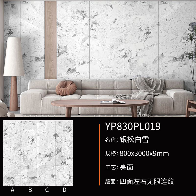 은빛 소나무와 하얀 눈