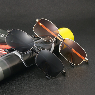 Fashionable metal sunglasses, brand glasses solar-powered to go out