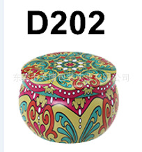 En stock, superventas en comercio electrónico transfronterizo: tarro de vela aromática de 2.2oz, tarro pequeño para flores, tarro de dulces étnico de hojalata, caja de hojalata. image 19