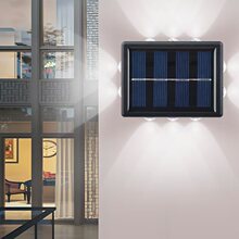♡12太阳能户外壁灯庭院洗墙灯防水别墅门口柱子花园氛围景观布