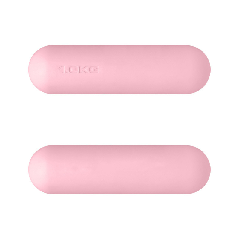 Dumbbell redondo de silicona fijo equipo de fitness yoga pilates entrenamiento de fuerza dumbbell redondo de silicona