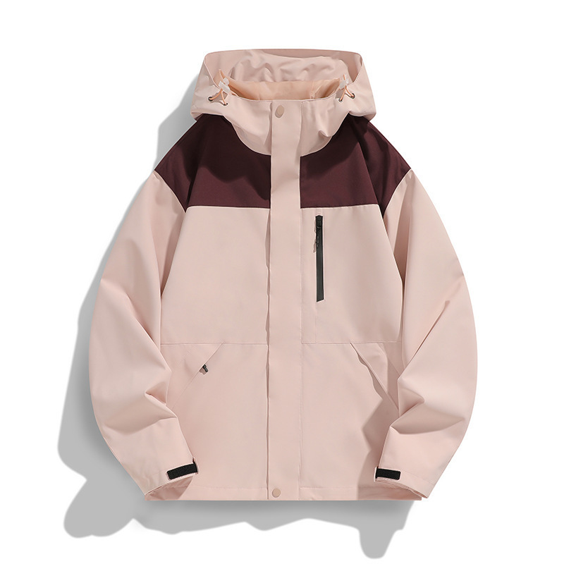 Primavera y otoño al aire libre vestir de asalto chaqueta hombre pareja adolescente color combinación de viaje traje de montaña MD9555