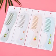 卡通可愛小梳子學生家用便攜塑料密齒梳少女迷你隨身印花梳子批發