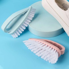 Home shoe brush, handheld plastic laundry brush, soft bristle shoe magic tool, shoe-friendly, multi-functional cleaning, long-handled brush
