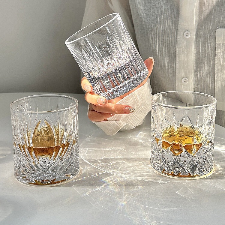 Mesoma ins estilo de fondo grueso cristal whisky Copa Luz de lujo de vino hogar taza de agua vaso de cerveza