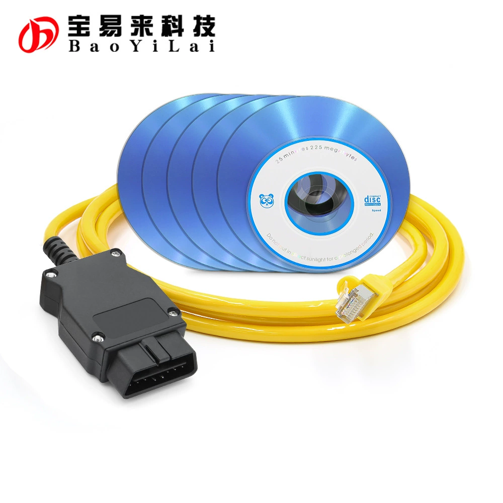 Сетевой кабель ENET для BMW Ethernet to OBD V50.3 psdzdata с полным комплектом компакт-дисков