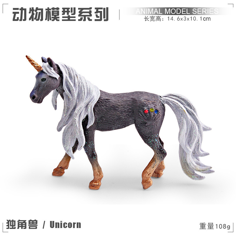 Simulación transfronteriza de mitología occidental monstruos animales modelo infantil unicornio arco iris caballo libélula adornos dragones voladores